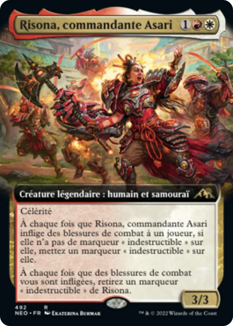 Risona, commandante Asari — Kamigawa: Neon Dynasty — Magic: The Gathering