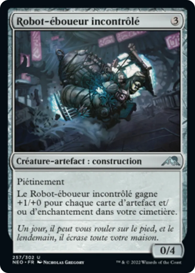 Robot-éboueur incontrôlé — Kamigawa: Neon Dynasty — Magic: The Gathering