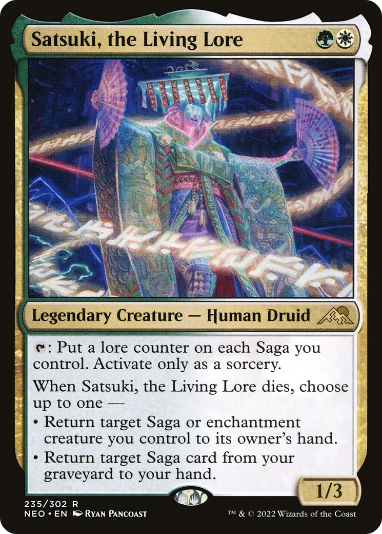Satsuki, la sapience vivante — Kamigawa: Neon Dynasty — Magic: The Gathering