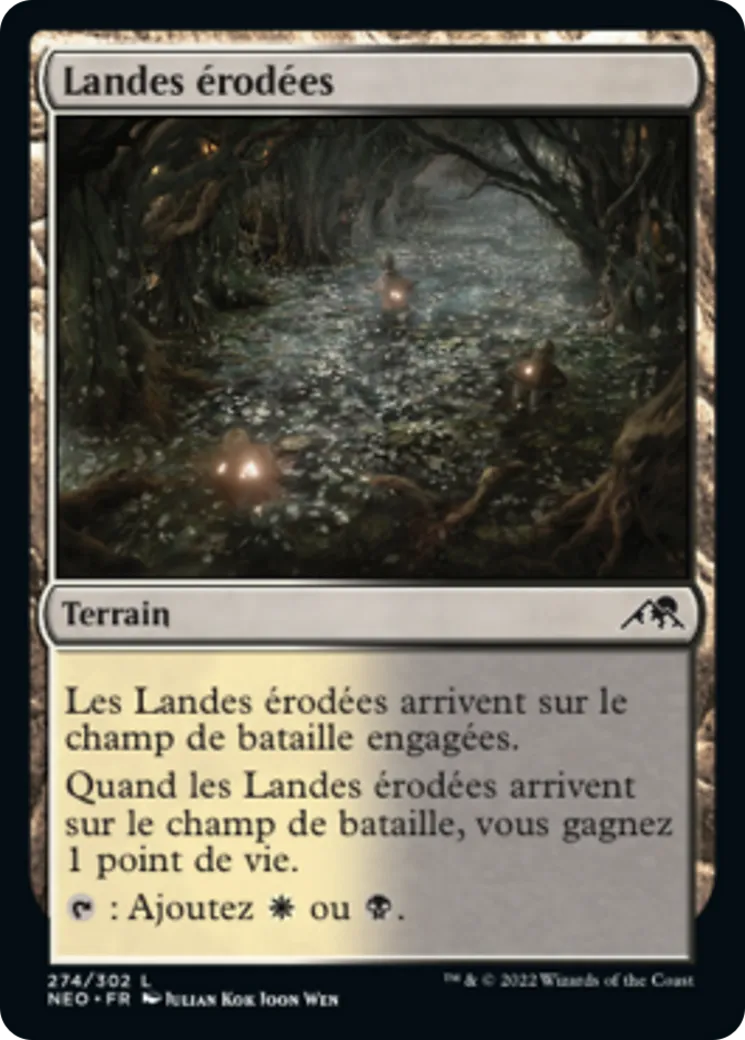 Landes érodées — Kamigawa: Neon Dynasty — Magic: The Gathering