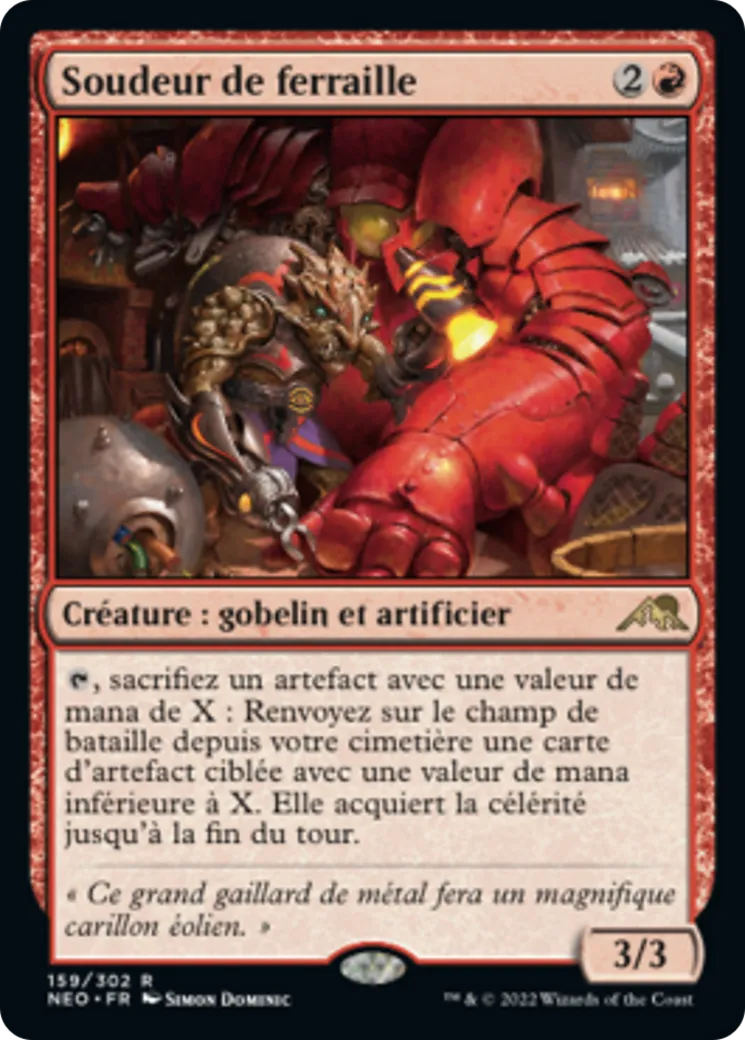 Soudeur de ferraille — Kamigawa: Neon Dynasty — Magic: The Gathering
