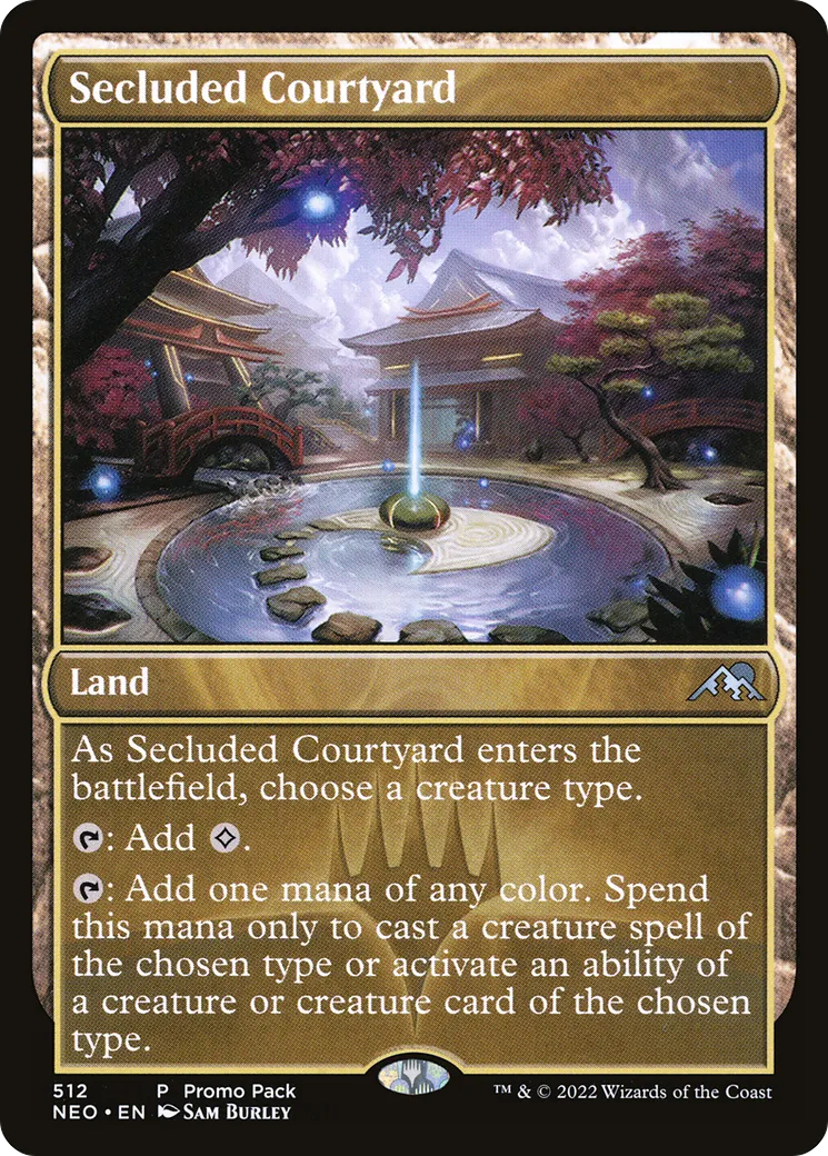 Secluded Courtyard — Kamigawa: Neon Dynasty — Magic: The Gathering