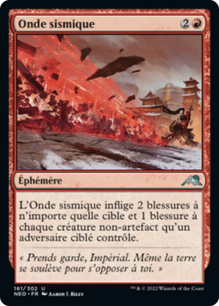 Onde sismique — Kamigawa: Neon Dynasty — Magic: The Gathering