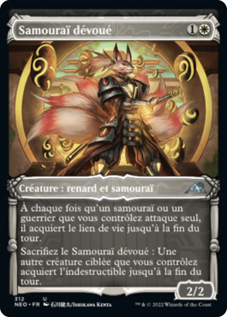 Samouraï dévoué — Kamigawa: Neon Dynasty — Magic: The Gathering