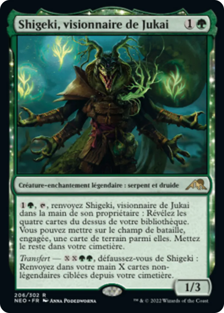 Shigeki, visionnaire de Jukai — Kamigawa: Neon Dynasty — Magic: The Gathering