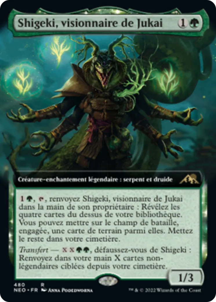 Shigeki, visionnaire de Jukai — Kamigawa: Neon Dynasty — Magic: The Gathering