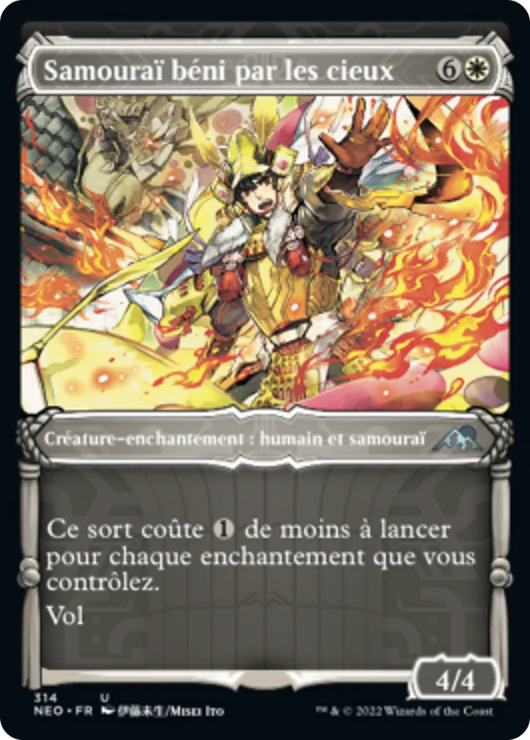Samouraï béni par les cieux — Kamigawa: Neon Dynasty — Magic: The Gathering
