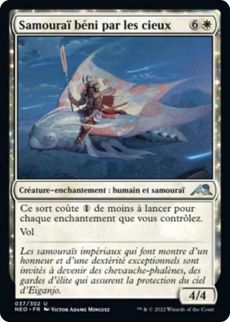 Samouraï béni par les cieux — Kamigawa: Neon Dynasty — Magic: The Gathering