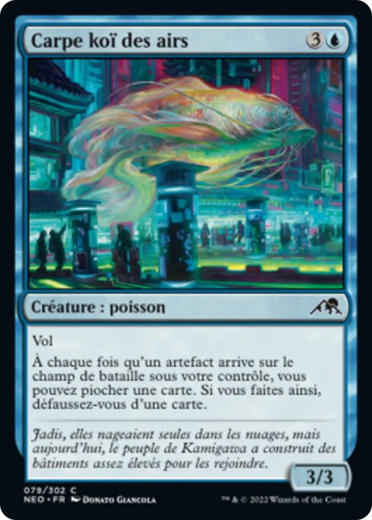 Carpe koï des airs — Kamigawa: Neon Dynasty — Magic: The Gathering