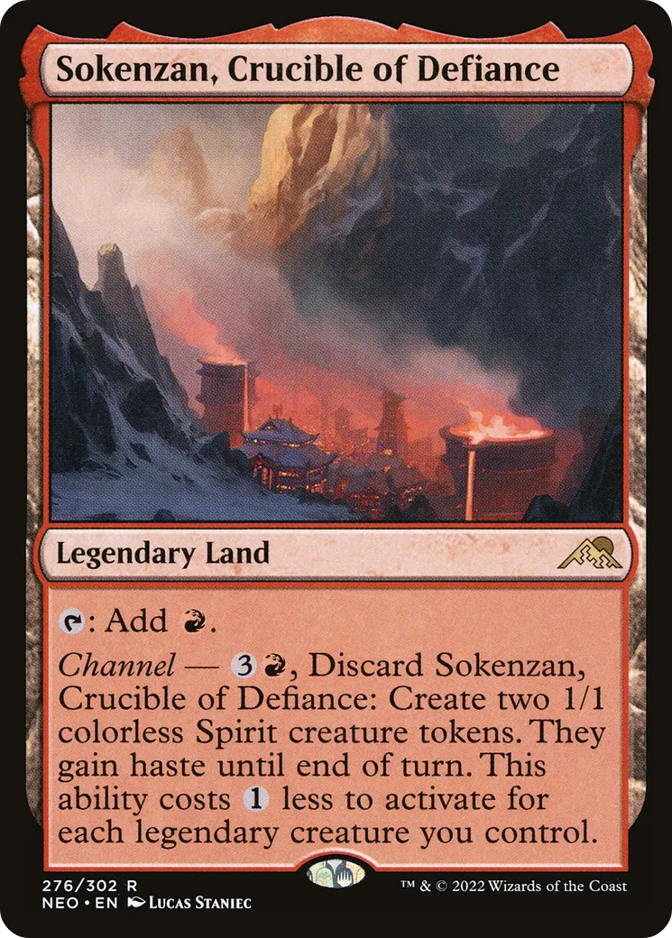 Sokenzan, Crucible of Defiance — Kamigawa: Neon Dynasty — Magic: The Gathering