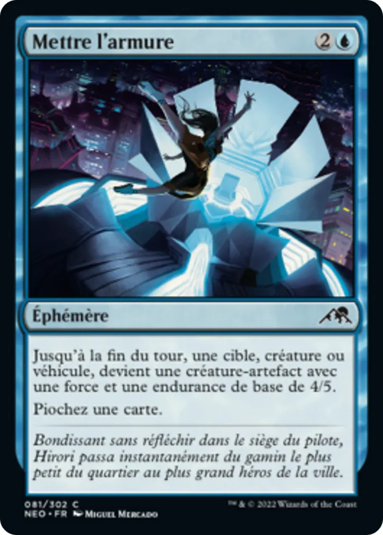 Mettre l'armure — Kamigawa: Neon Dynasty — Magic: The Gathering