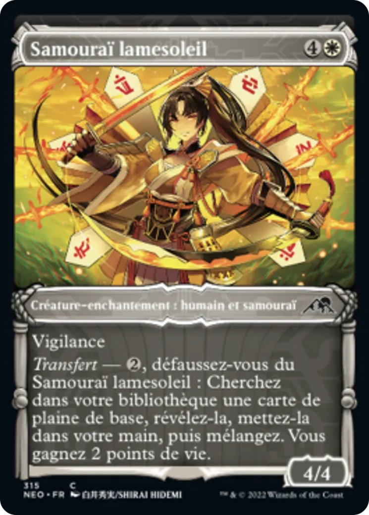 Samouraï lamesoleil — Kamigawa: Neon Dynasty — Magic: The Gathering
