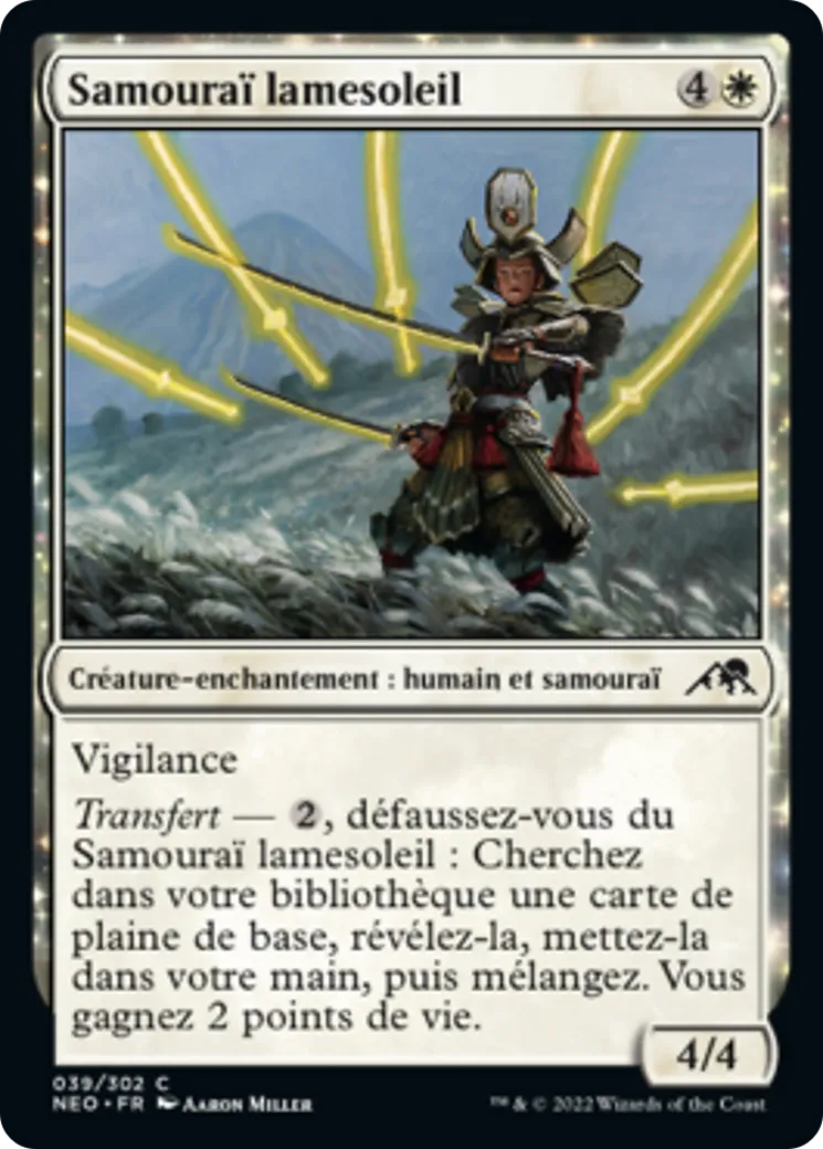 Samouraï lamesoleil — Kamigawa: Neon Dynasty — Magic: The Gathering