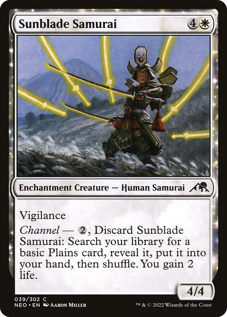 Samouraï lamesoleil — Kamigawa: Neon Dynasty — Magic: The Gathering