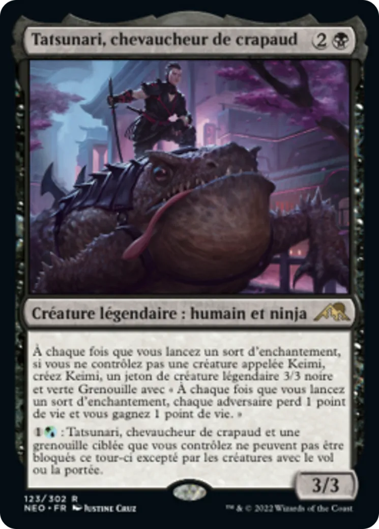 Tatsunari, chevaucheur de crapaud — Kamigawa: Neon Dynasty — Magic: The Gathering