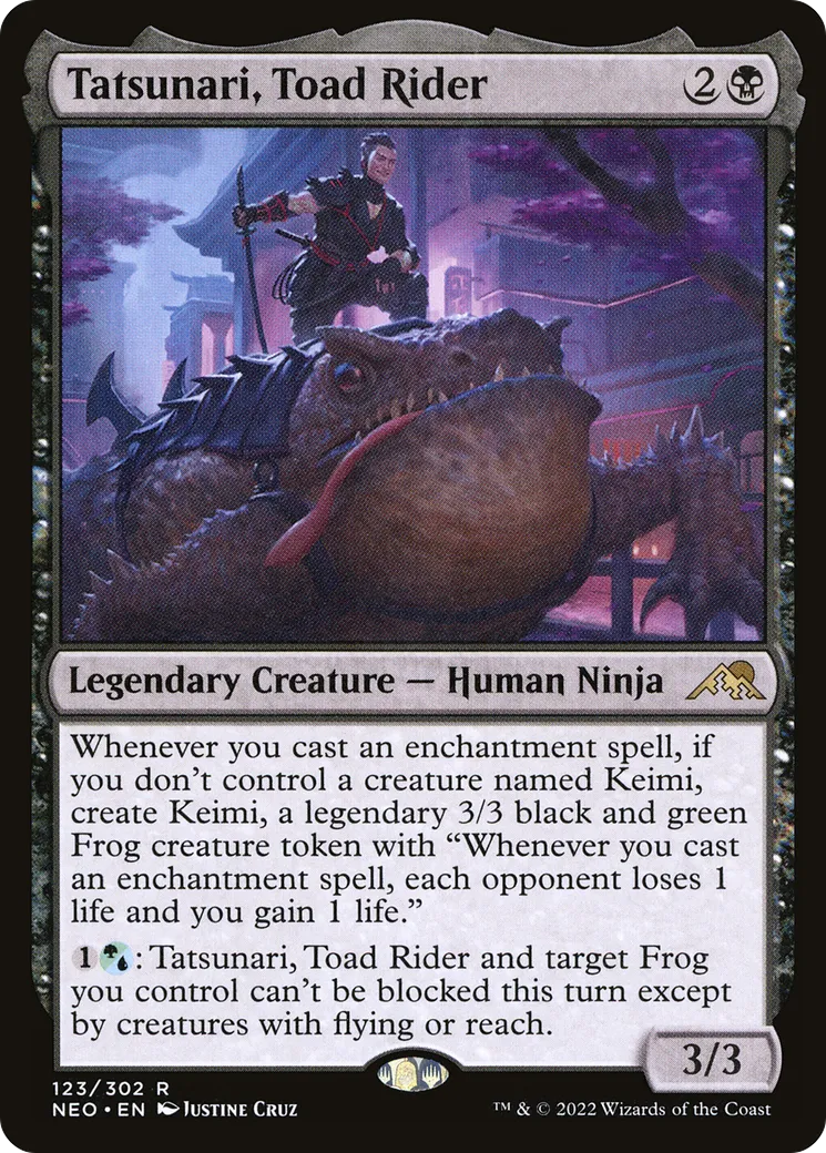 Tatsunari, Toad Rider — Kamigawa: Neon Dynasty — Magic: The Gathering