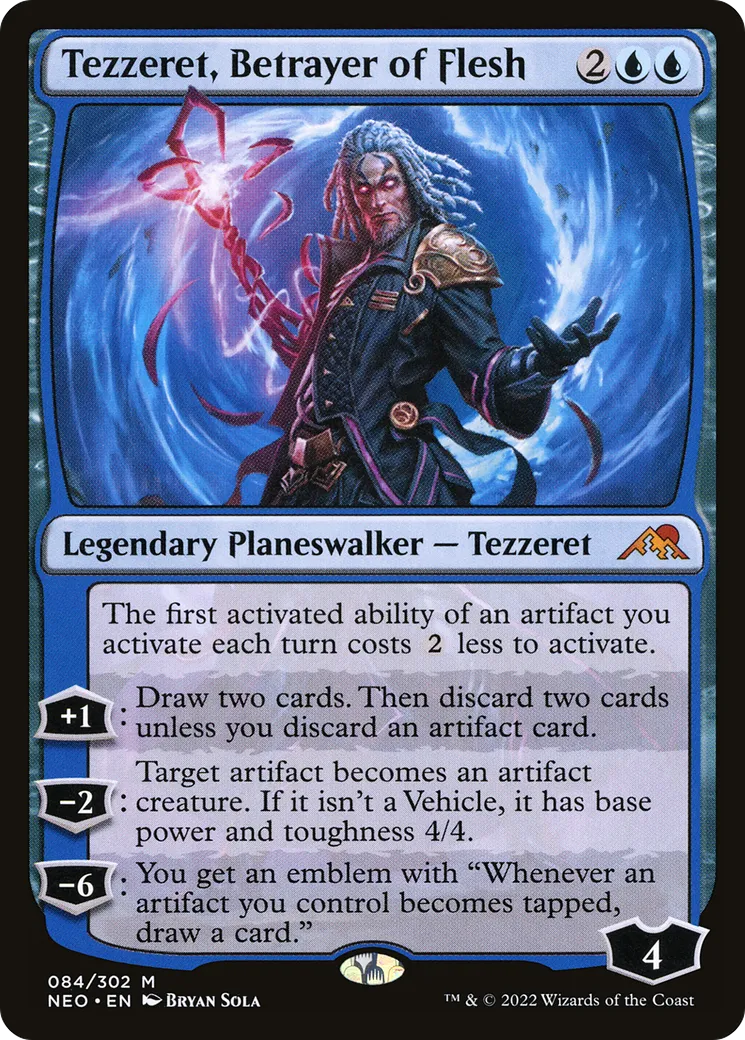 Tezzeret, Betrayer of Flesh — Kamigawa: Neon Dynasty — Magic: The Gathering