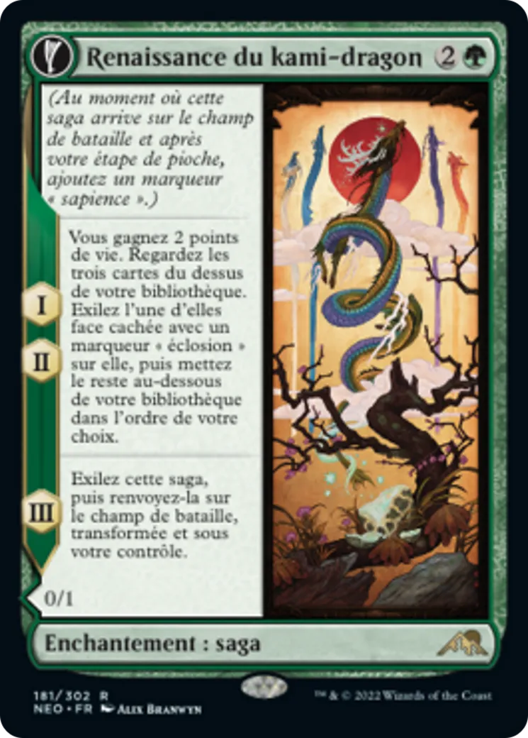 Renaissance du kami-dragon // Œuf du kami-dragon — Kamigawa: Neon Dynasty — Magic: The Gathering
