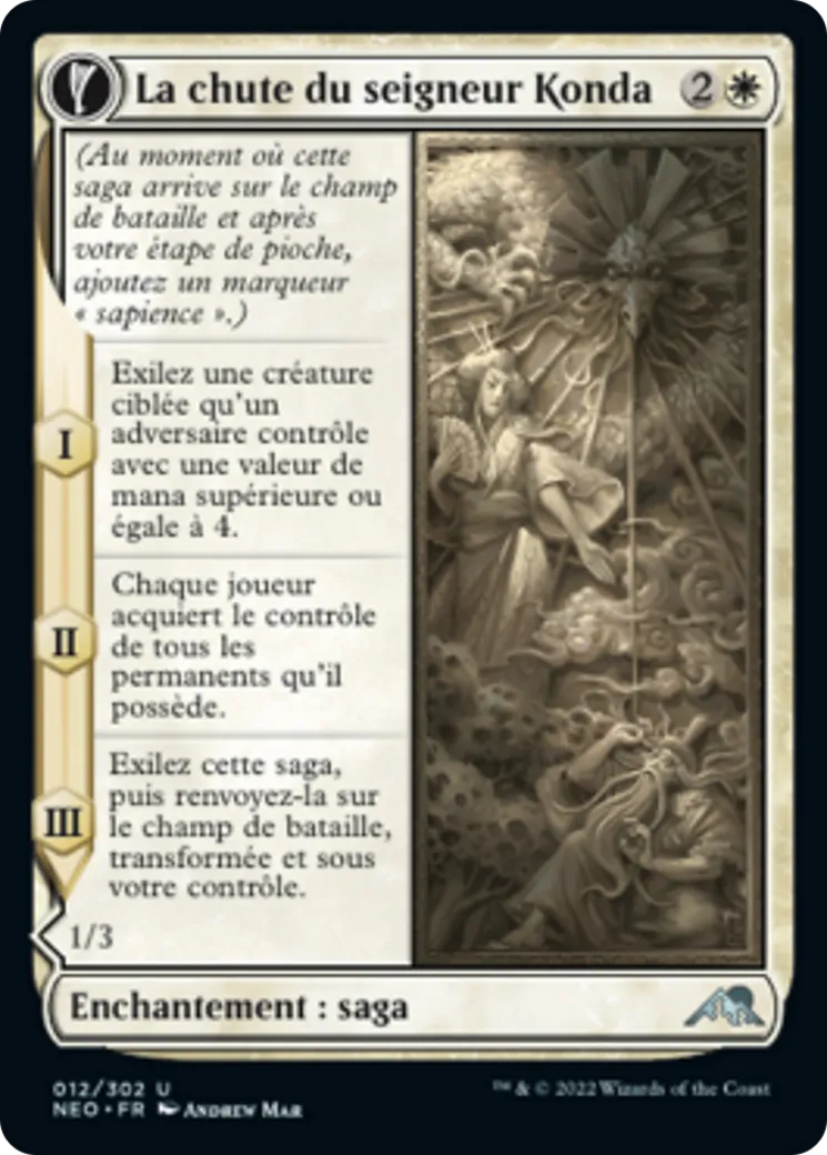 La chute du seigneur Konda // Fragment de Konda — Kamigawa: Neon Dynasty — Magic: The Gathering