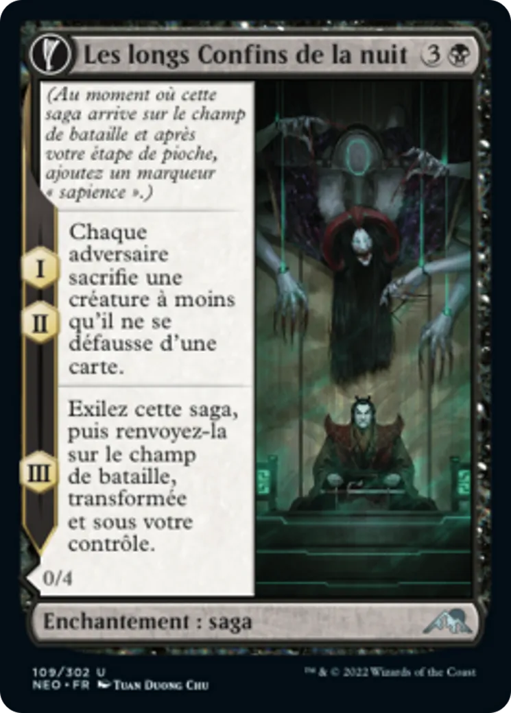Les longs Confins de la nuit // Animus des Confins de la nuit — Kamigawa: Neon Dynasty — Magic: The Gathering