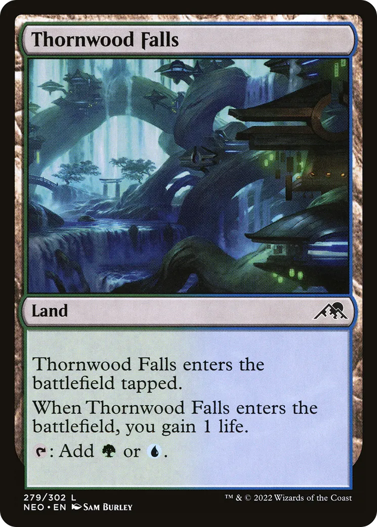 Thornwood Falls — Kamigawa: Neon Dynasty — Magic: The Gathering