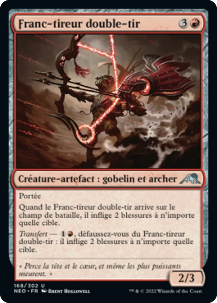 Franc-tireur double-tir — Kamigawa: Neon Dynasty — Magic: The Gathering