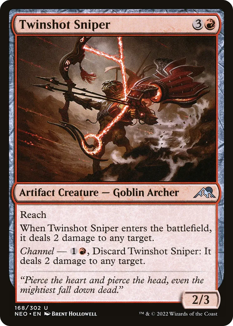 Franc-tireur double-tir — Kamigawa: Neon Dynasty — Magic: The Gathering