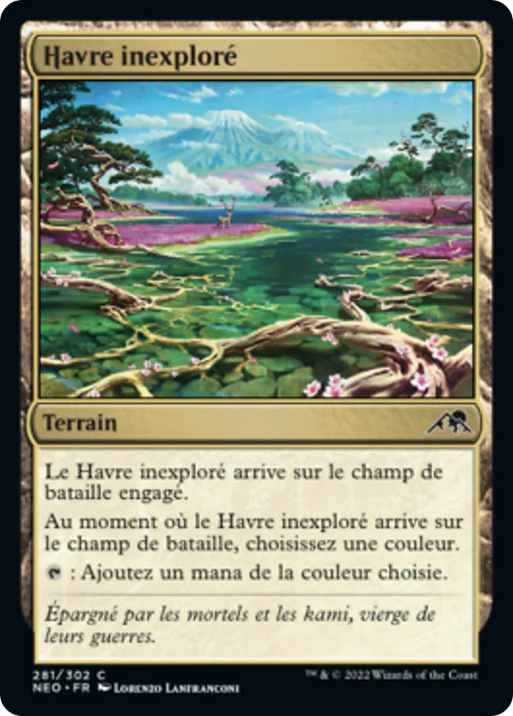 Havre inexploré — Kamigawa: Neon Dynasty — Magic: The Gathering