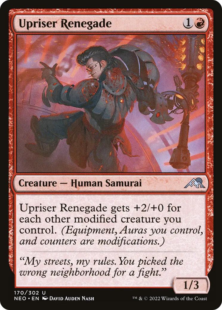 Upriser Renegade — Kamigawa: Neon Dynasty — Magic: The Gathering