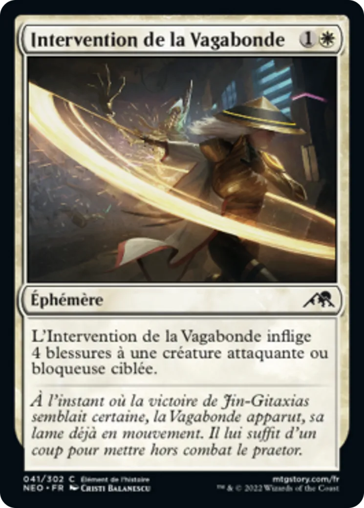 Intervention de la Vagabonde — Kamigawa: Neon Dynasty — Magic: The Gathering
