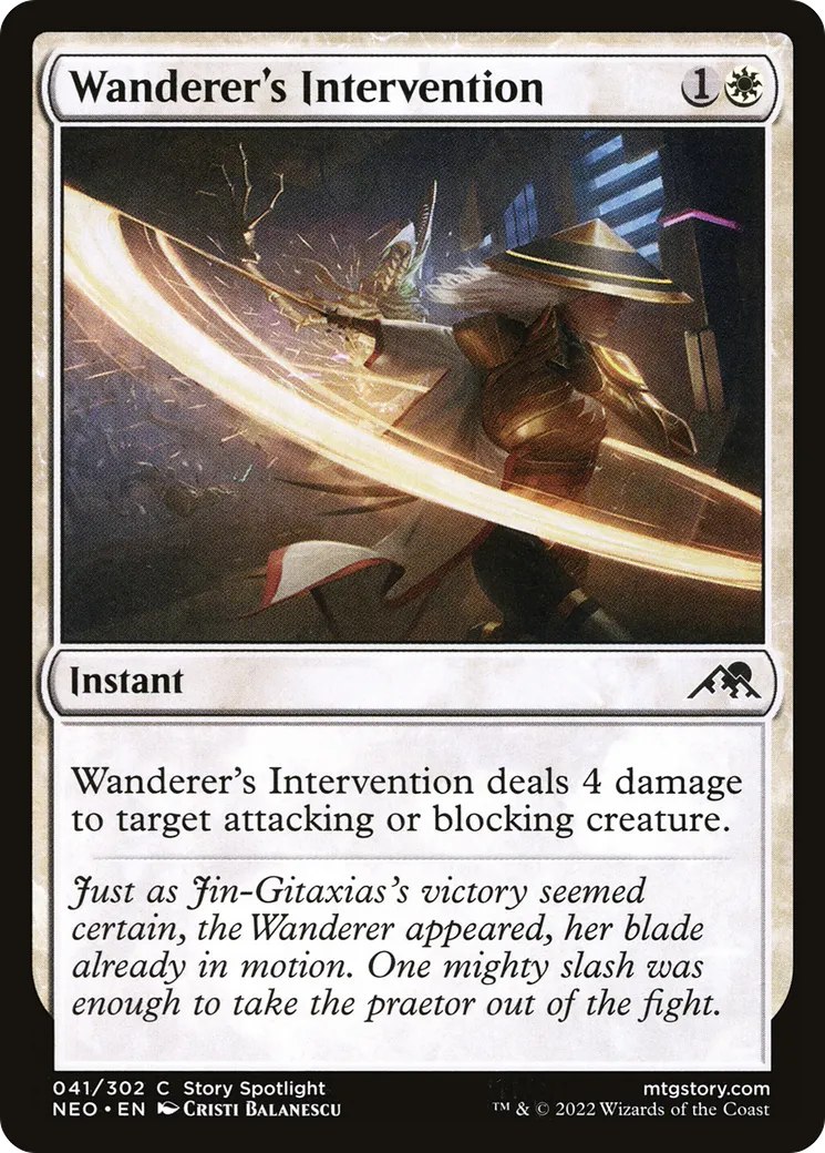 Wanderer's Intervention — Kamigawa: Neon Dynasty — Magic: The Gathering