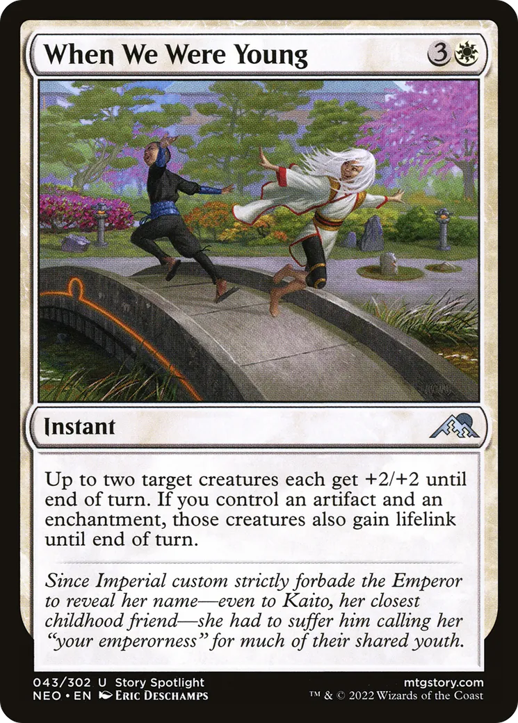 Quand nous étions enfants — Kamigawa: Neon Dynasty — Magic: The Gathering