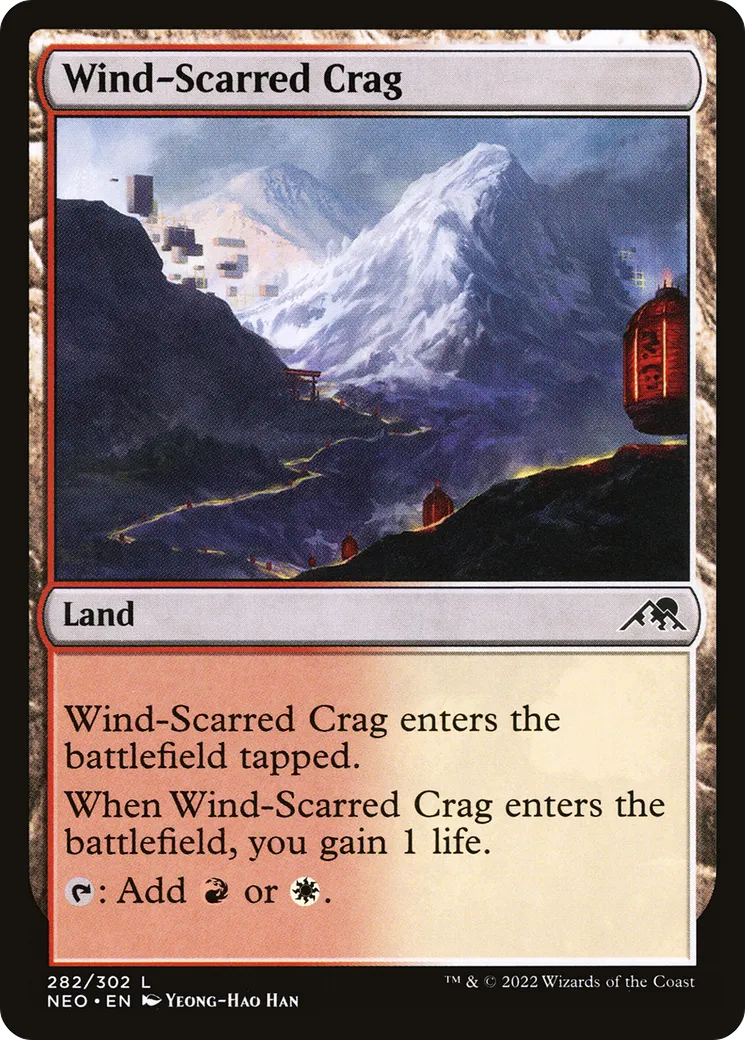Wind-Scarred Crag — Kamigawa: Neon Dynasty — Magic: The Gathering