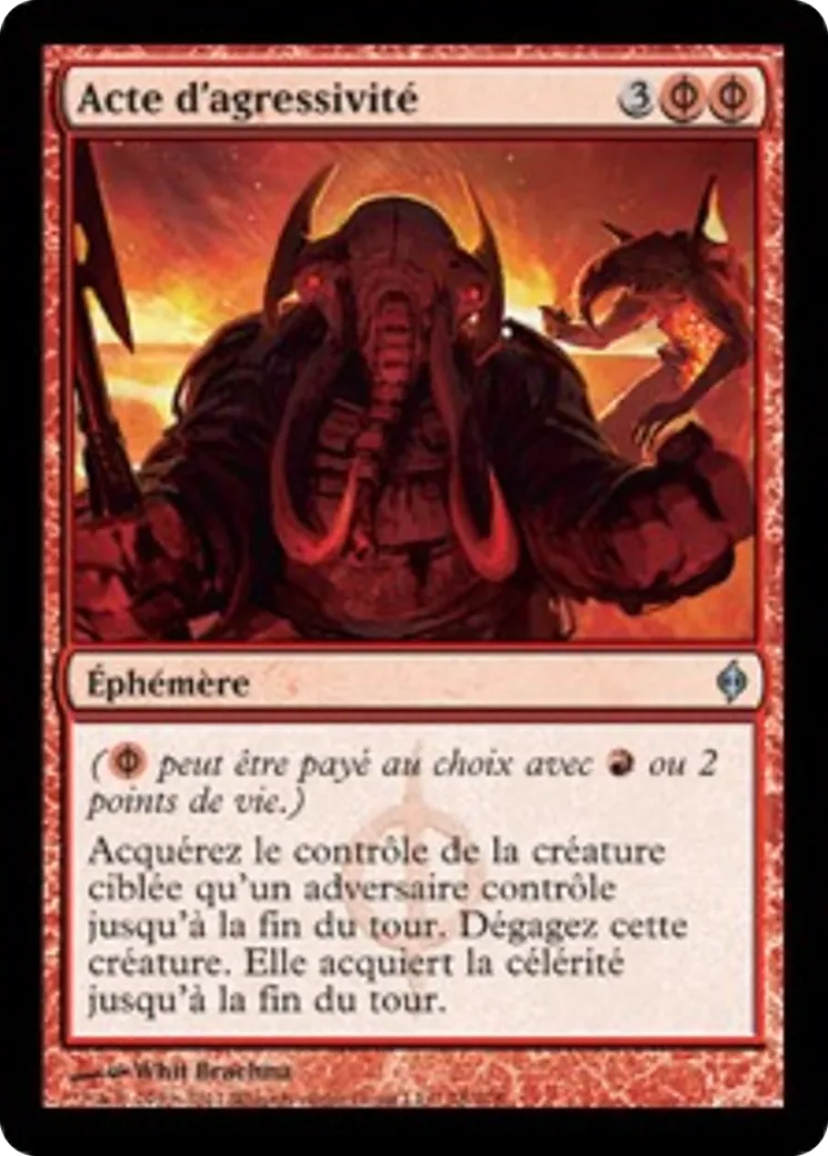 Acte d'agressivité — New Phyrexia — Magic: The Gathering