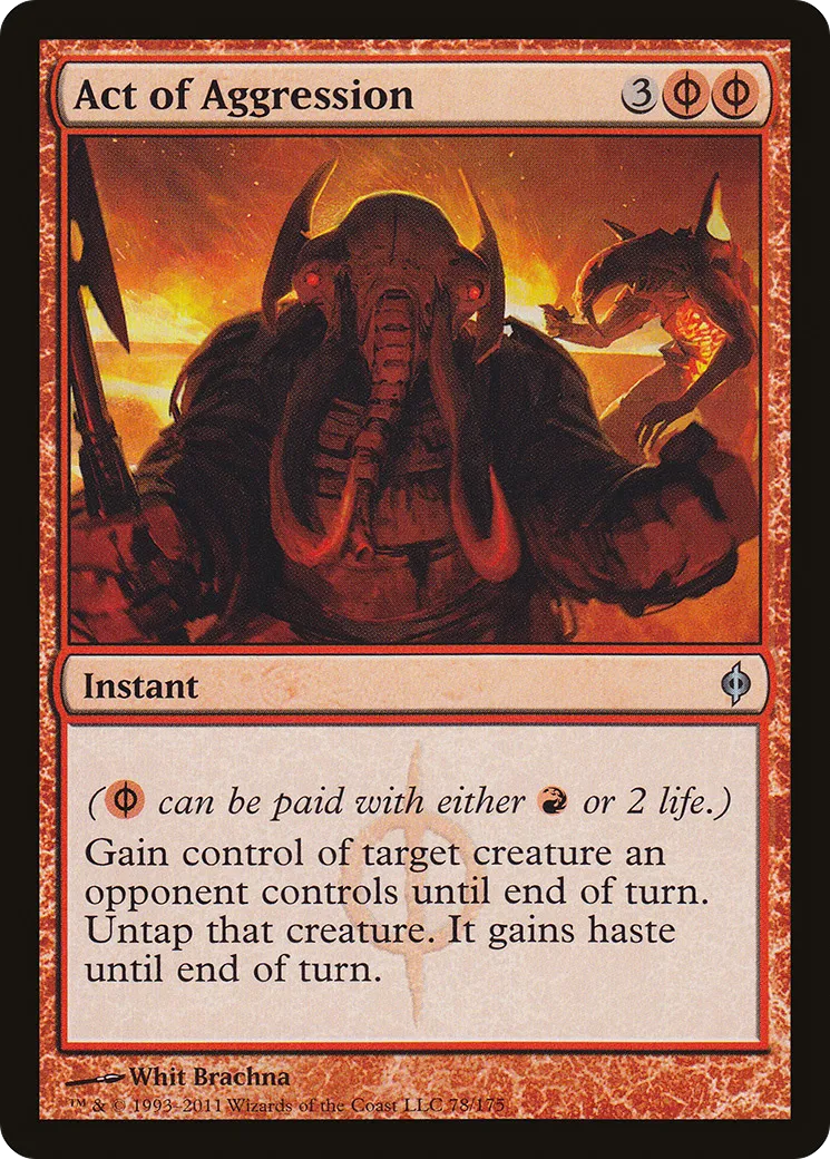 Act of Aggression — New Phyrexia — Magic: The Gathering