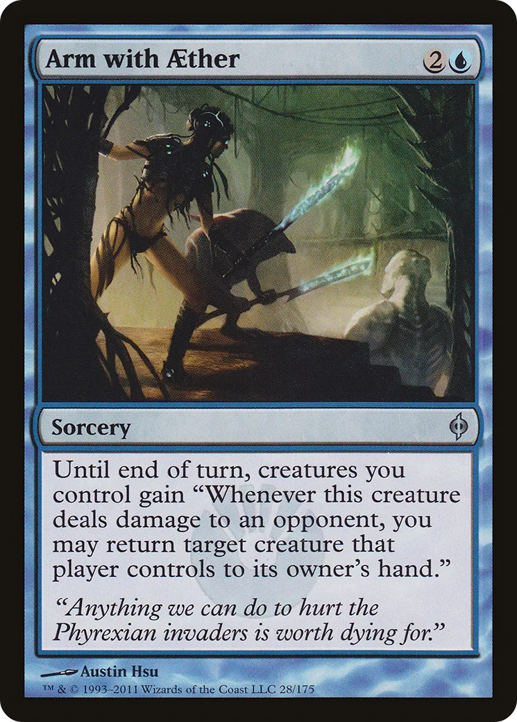 Arm with Aether — New Phyrexia — Magic: The Gathering