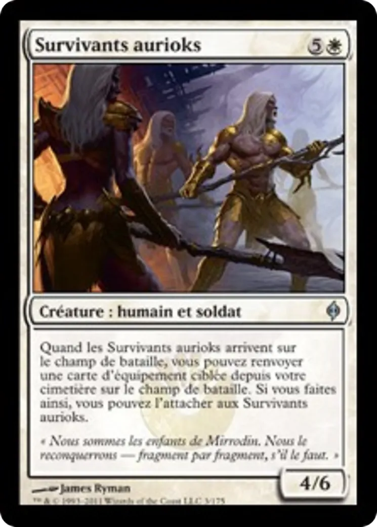 Survivants aurioks — New Phyrexia — Magic: The Gathering