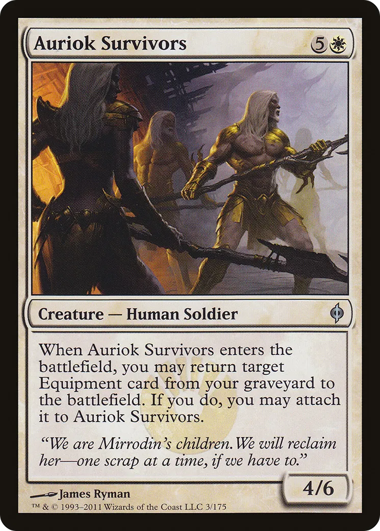 Auriok Survivors — New Phyrexia — Magic: The Gathering