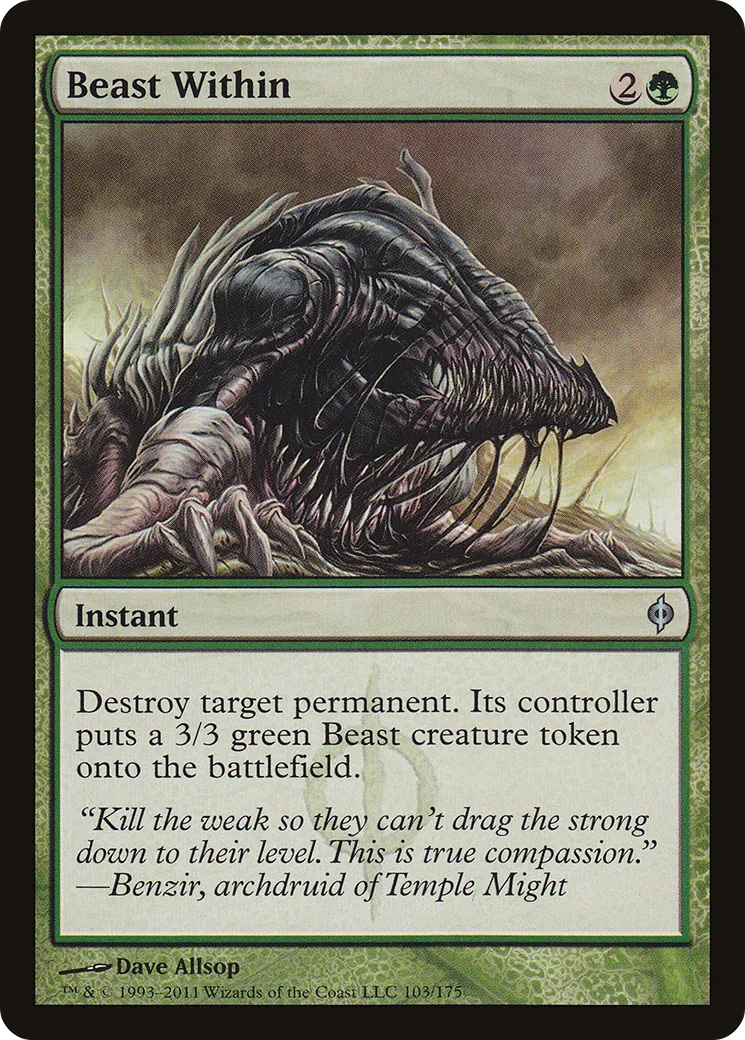 Beast Within — New Phyrexia — Magic: The Gathering