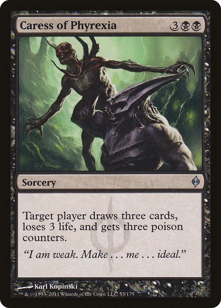 Caress of Phyrexia — New Phyrexia — Magic: The Gathering
