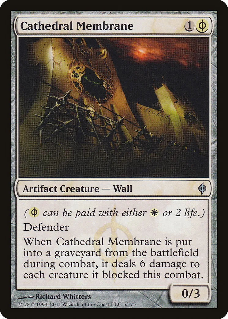 Cathédrale membranée — New Phyrexia — Magic: The Gathering