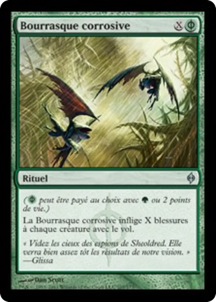 Bourrasque corrosive — New Phyrexia — Magic: The Gathering