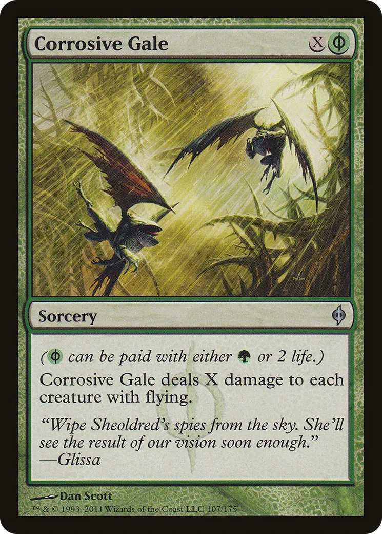 Bourrasque corrosive — New Phyrexia — Magic: The Gathering