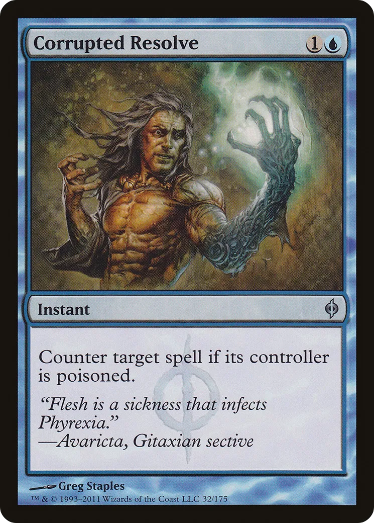 Corrupted Resolve — New Phyrexia — Magic: The Gathering