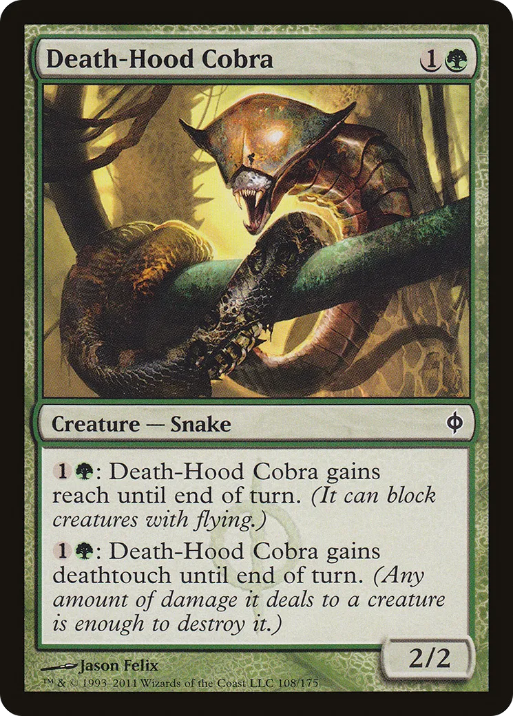 Death-Hood Cobra — New Phyrexia — Magic: The Gathering