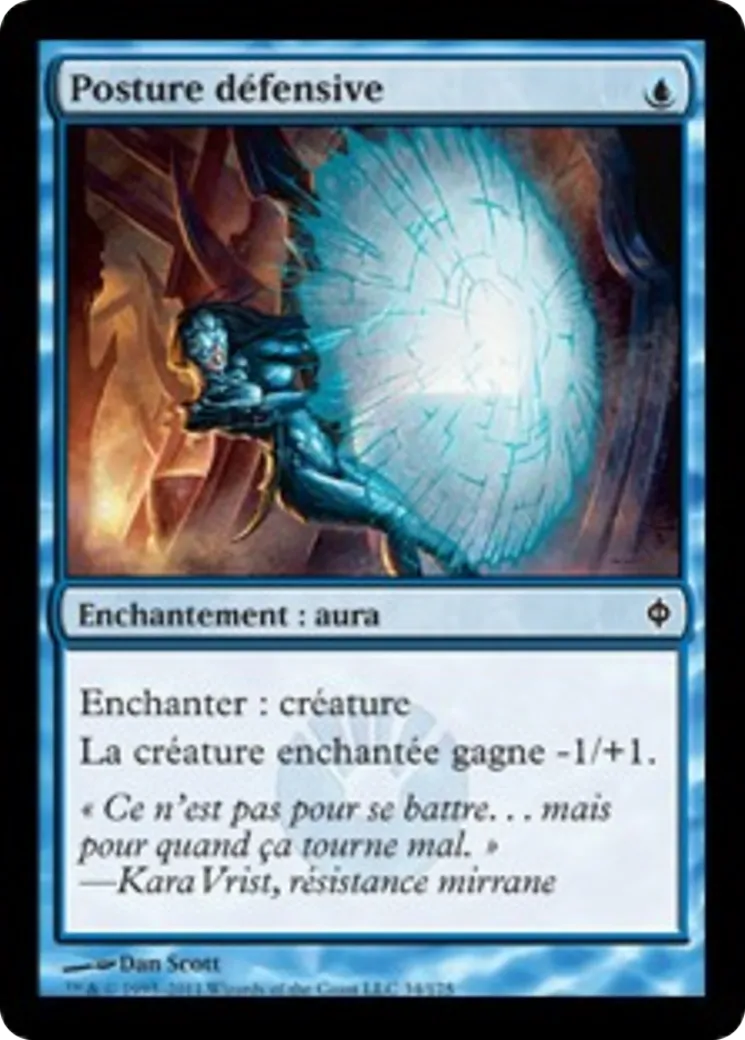 Posture défensive — New Phyrexia — Magic: The Gathering
