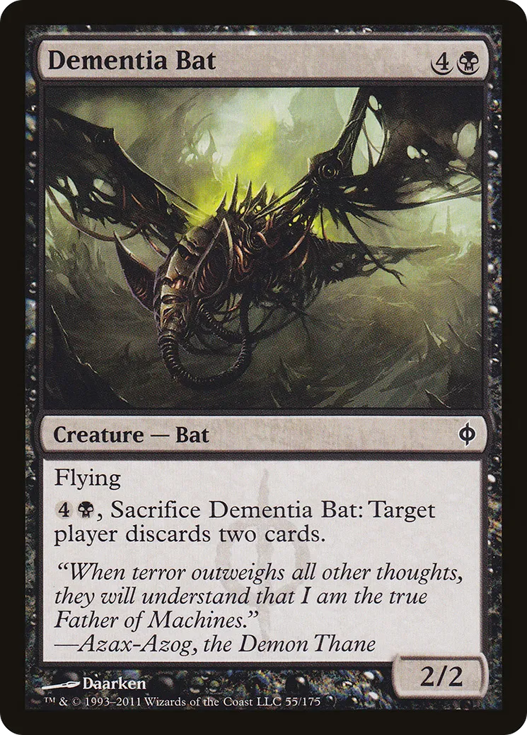 Chauve-souris de démence — New Phyrexia — Magic: The Gathering