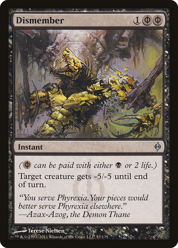 Dismember — New Phyrexia — Magic: The Gathering