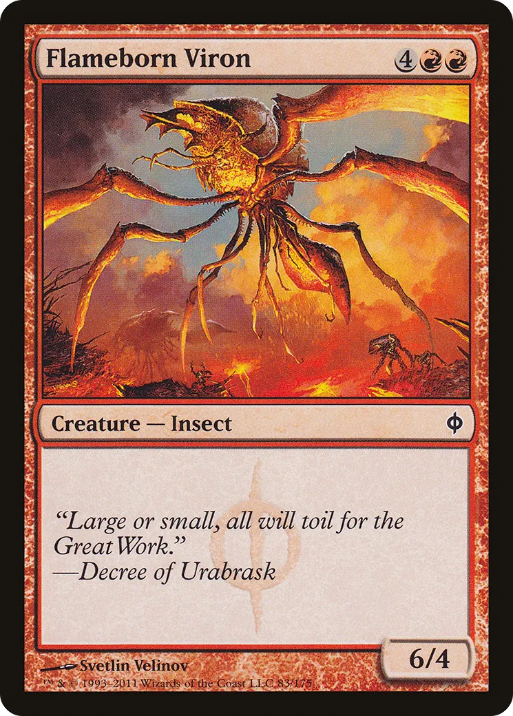 Ferus né des flammes — New Phyrexia — Magic: The Gathering