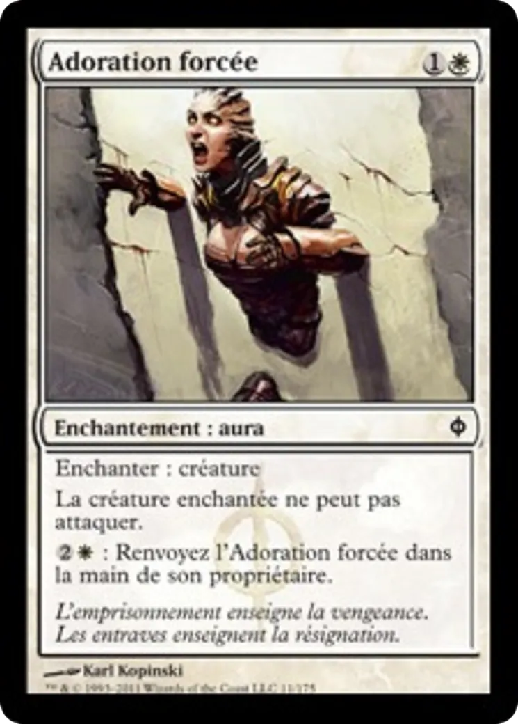 Adoration forcée — New Phyrexia — Magic: The Gathering
